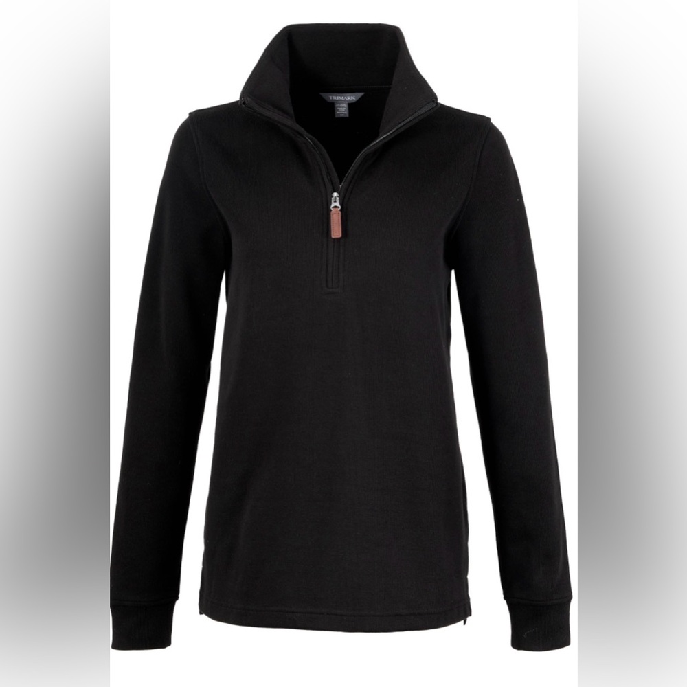 Women's Black Quarter-Zip Pullover